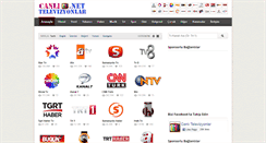 Desktop Screenshot of canlitelevizyonlar.net